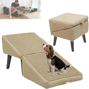 Stylish Paws Dog Ramp Ottoman