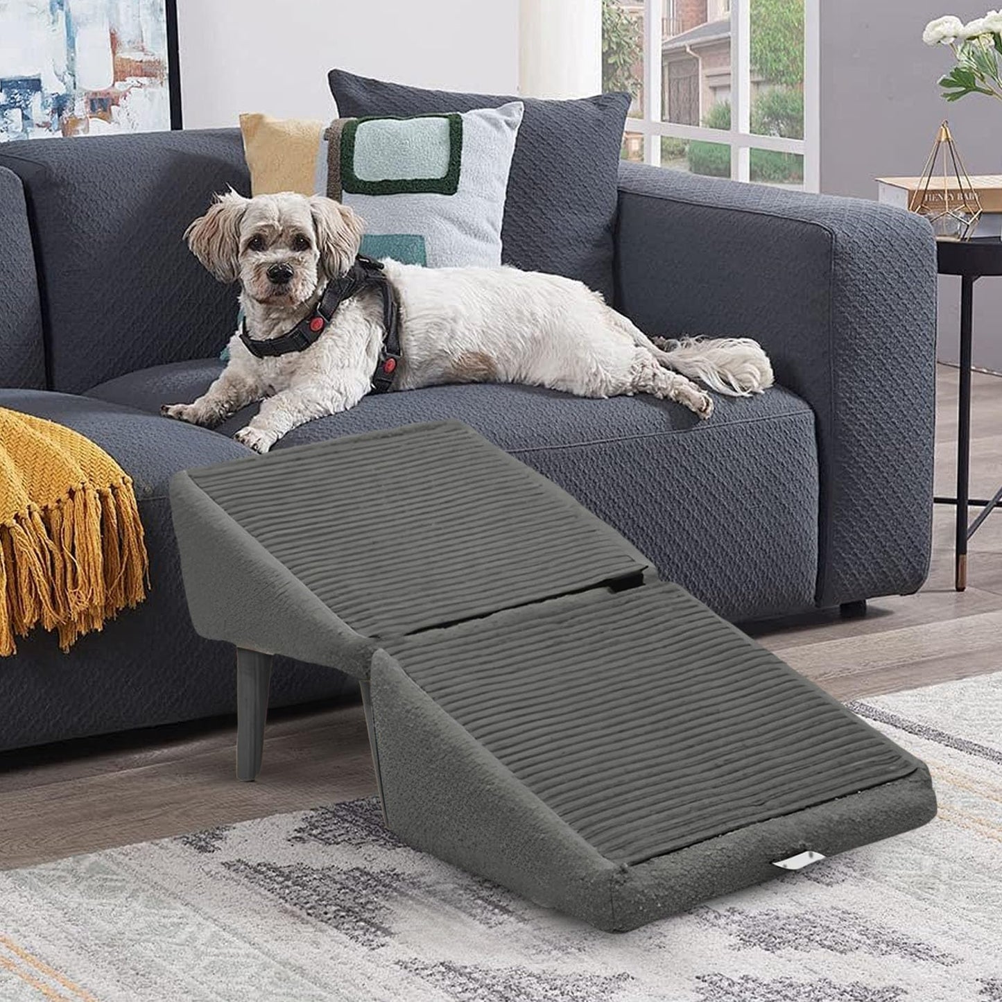 Stylish Paws Dog Ramp Ottoman